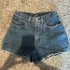 Abercrombie natural rise denim shorts